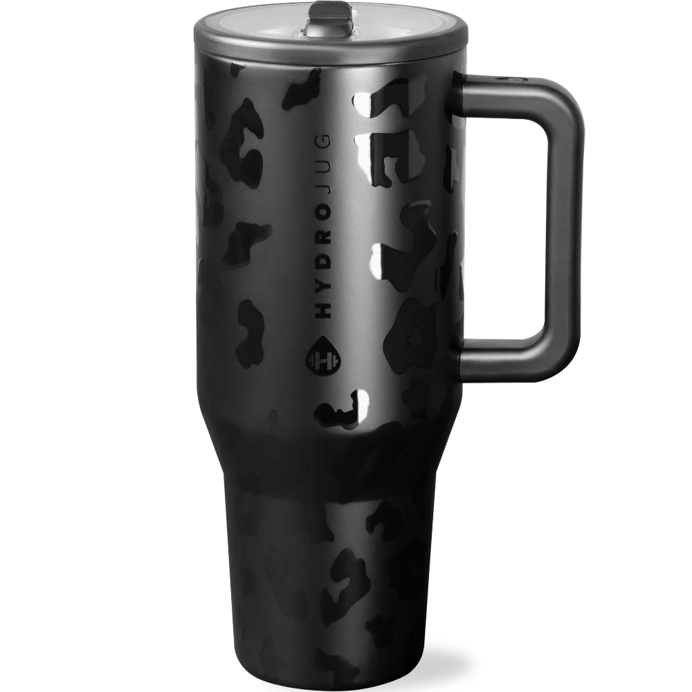 HydroJug Traveler Black Leopard