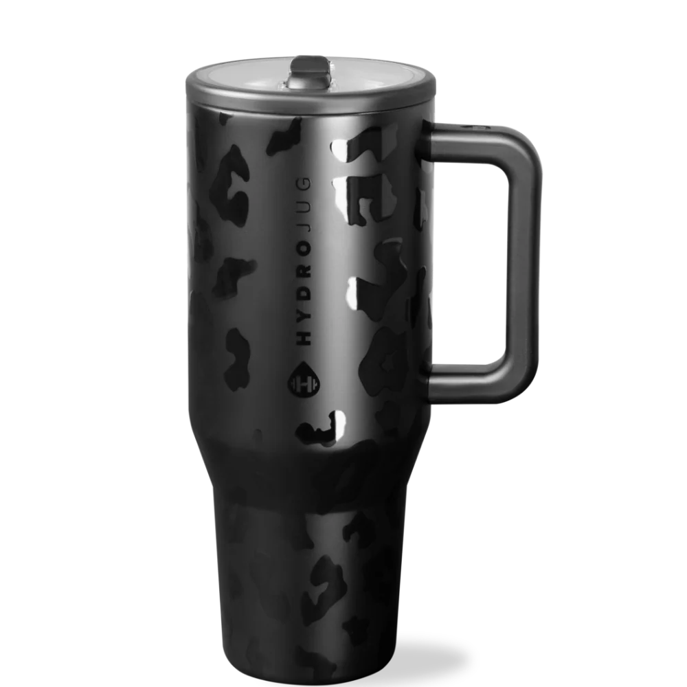 HydroJug Traveler Black Leopard
